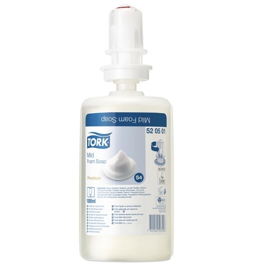 Immagine di SAPONE SCHIUMA TORK PROFUMATO PER DISPENSER S4 1000ML