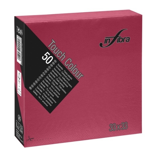 Immagine di TOVAGLIOL0 33X33CM 2 VELI BORDEAUX 50PZ