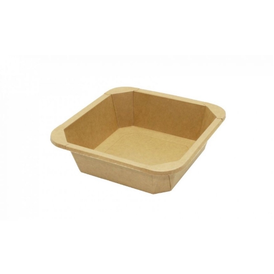 Immagine di INSALATIERA QUADRATA CARTONCINO SQUARE BOWL 1000CC 50PZ