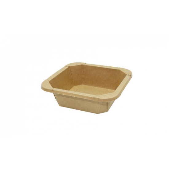 Immagine di INSALATIERA QUADRATA CARTONCINO SQUARE BOWL 500CC 50PZ