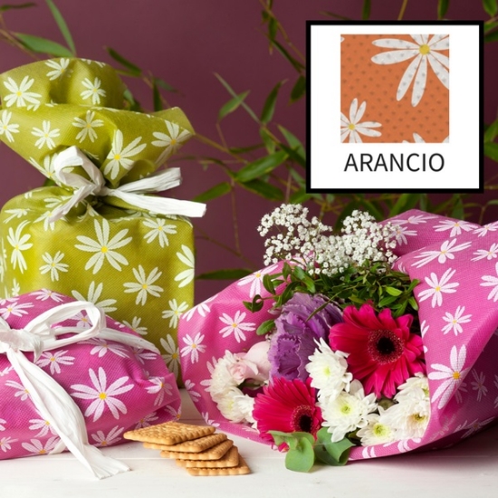 Immagine di ROTOLO DECOR TNT CHARLOTTE ARANCIO 80CM 9MT