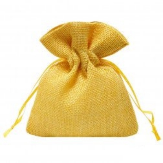 Immagine di SACCHETTO COTONE 9X12 GIALLO 10PZ